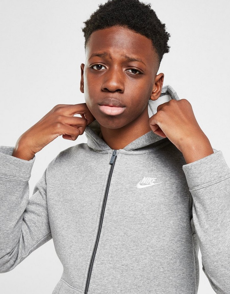 Komplet dresowy dziecięcy NIKE KOMPLET SPORTSWEAR FLEECE TRACKSUIT JUNIOR BOY BV3634-091 Szary