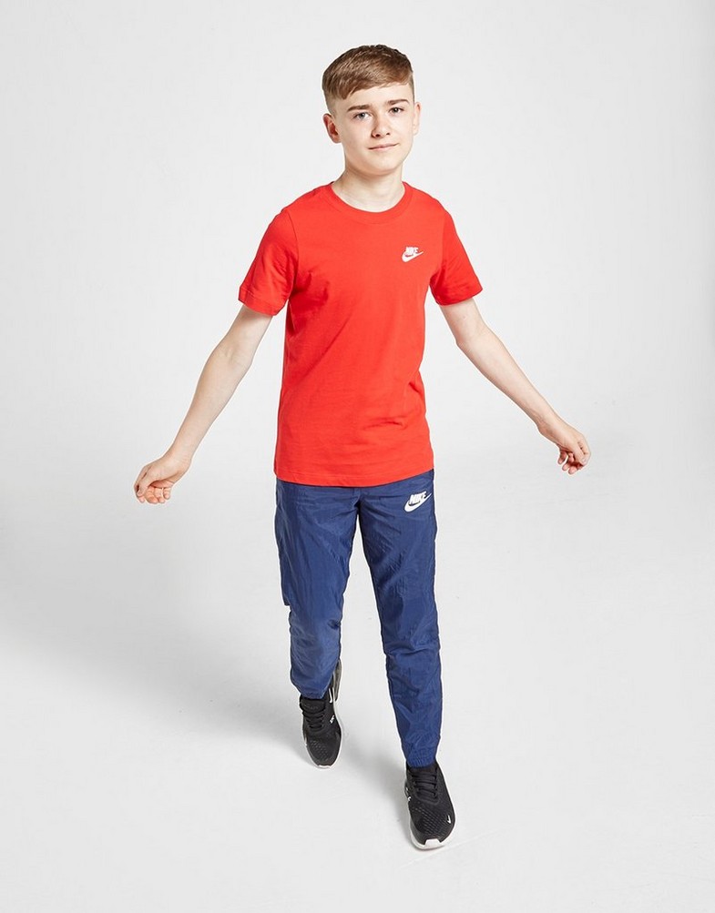Gyerek póló NIKE PÓLÓ S/LOGO TEE U'RED B AR5254-657 Piros
