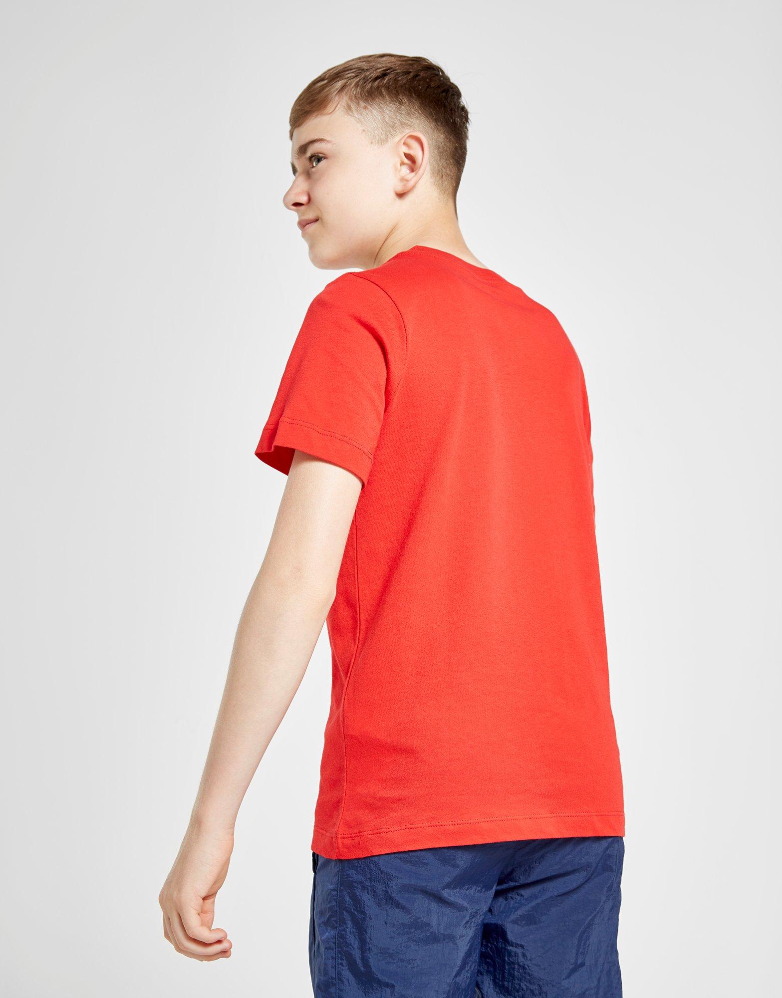 Gyerek póló NIKE PÓLÓ S/LOGO TEE U'RED B AR5254-657 Piros