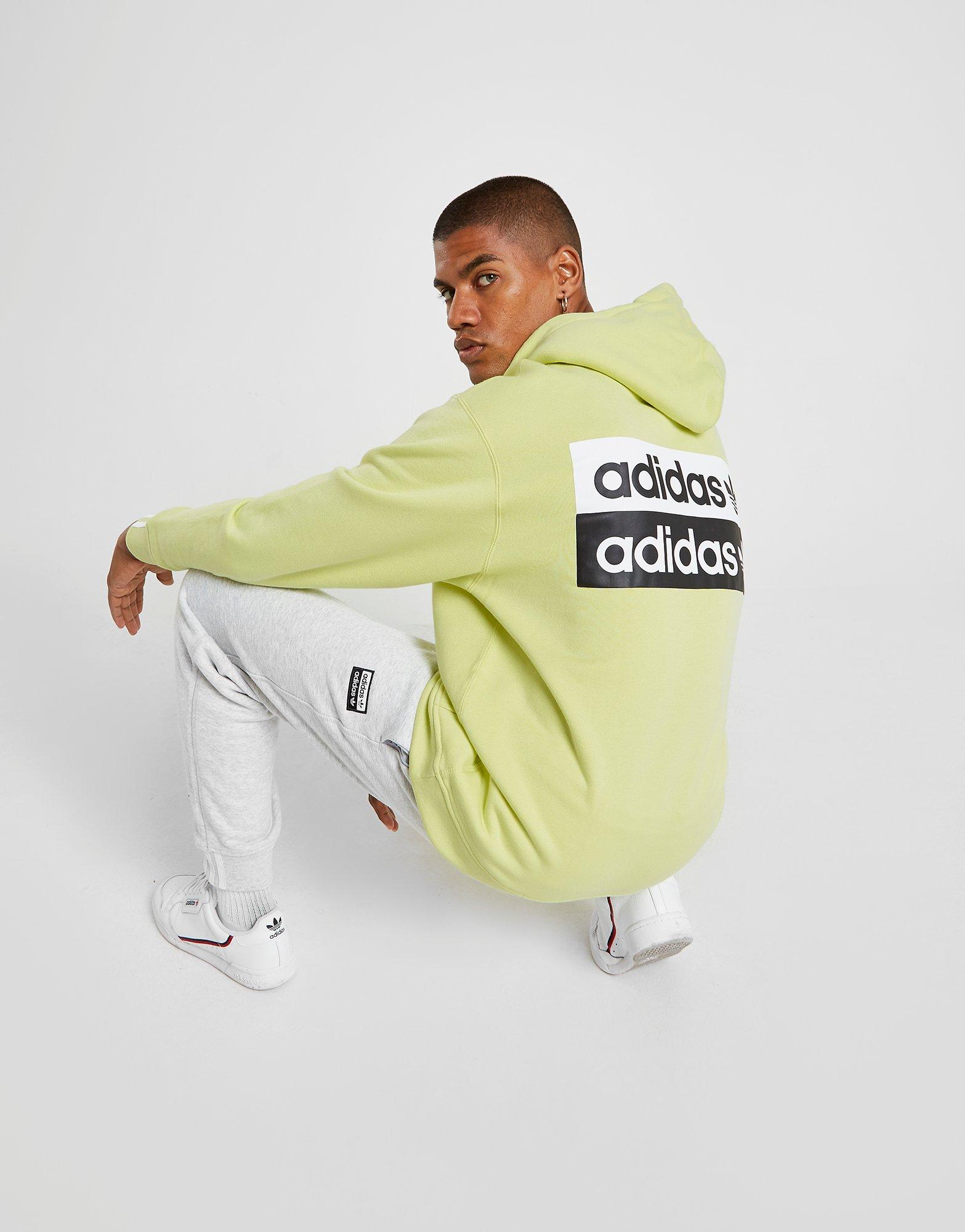 adidas neon yellow hoodie