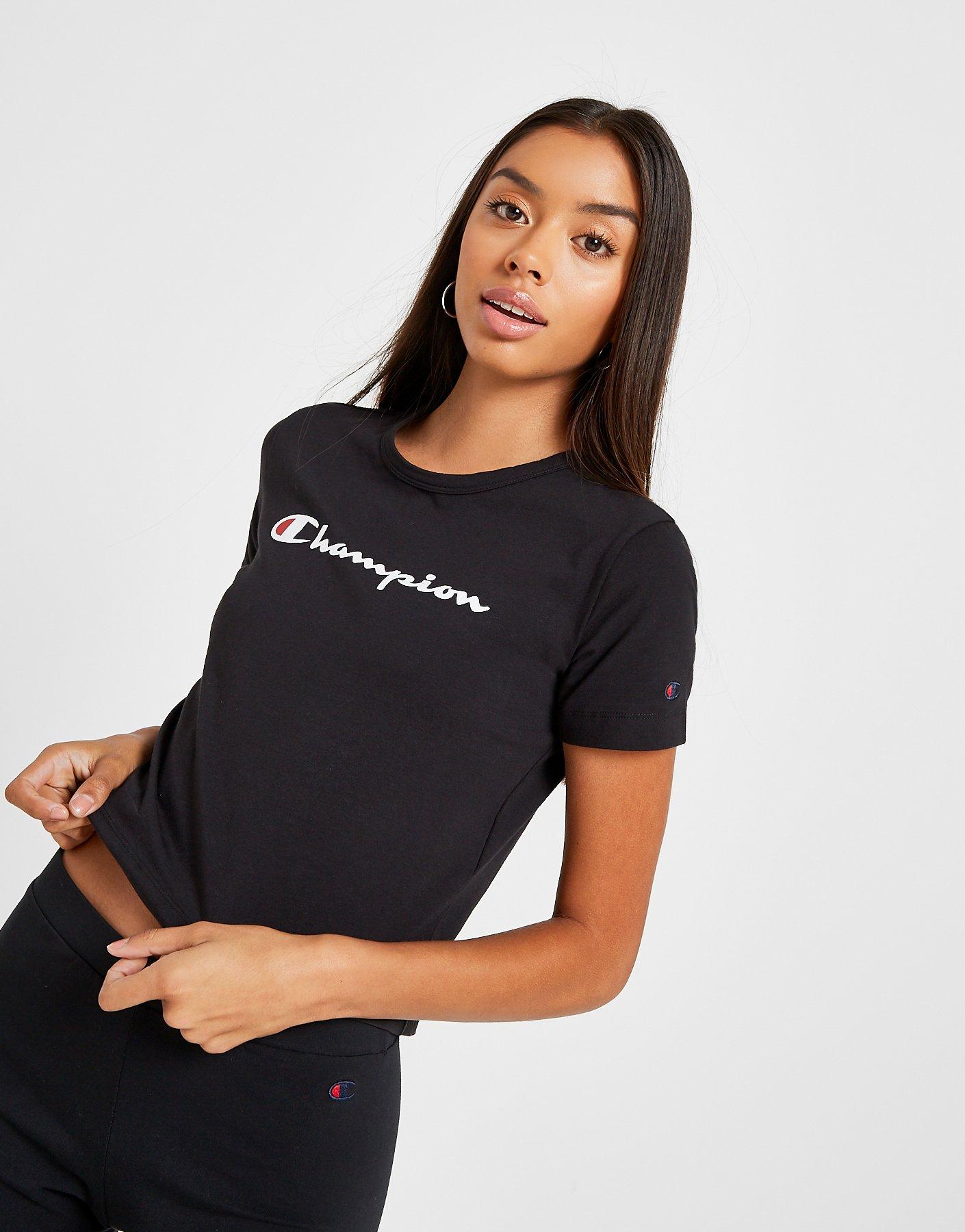 champion t shirt women's black