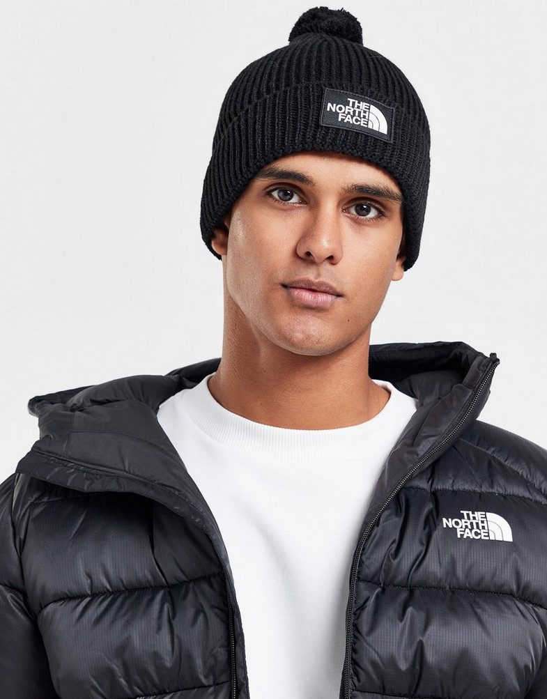Czapka zimowa damska THE NORTH FACE CZAPKA ZIMOWA TNF BOX POM BEANIE NF0A3FN3JK3 Czarny