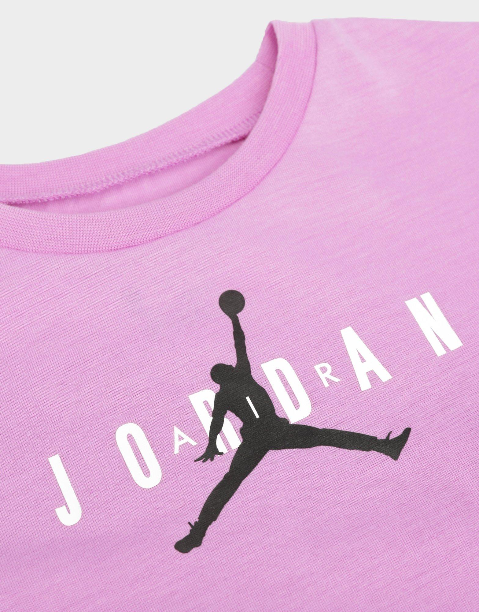 Dječji set trenirke JORDAN KOMPLET JMPN T/LEG PRL/BLK 15B915-P3R ljubičasta