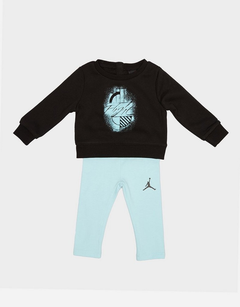 Дитячі спортивні костюми JORDAN КОМПЛЕКТ JDG WJ BROOKLYN FLC LEEGING SE 15C791-F08 Чорний