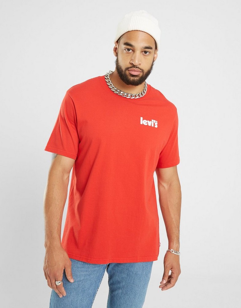 Pánske tričko LEVI'S TRIČKO SS RELAXED FIT TEE 16143-0728 Červená