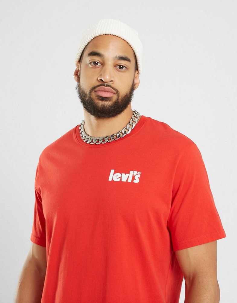Pánske tričko LEVI'S TRIČKO SS RELAXED FIT TEE 16143-0728 Červená