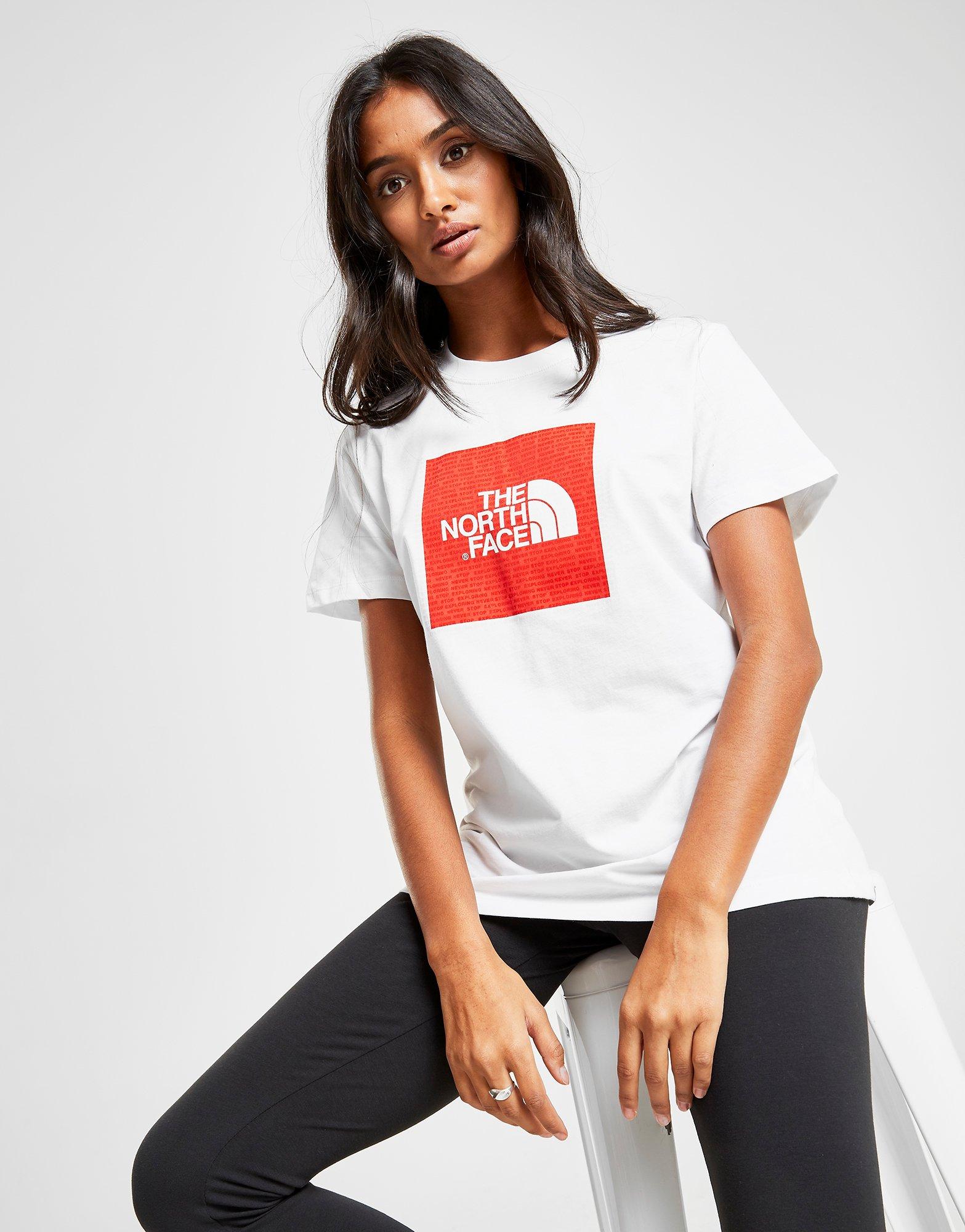 north face box logo t shirt