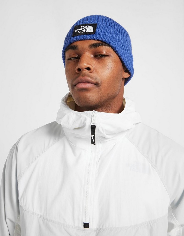 Czapka zimowa damska THE NORTH FACE CZAPKA TNF LOGO BOX CUF BNE WINTER CAP NF0A3FJXCZ61 Niebieski