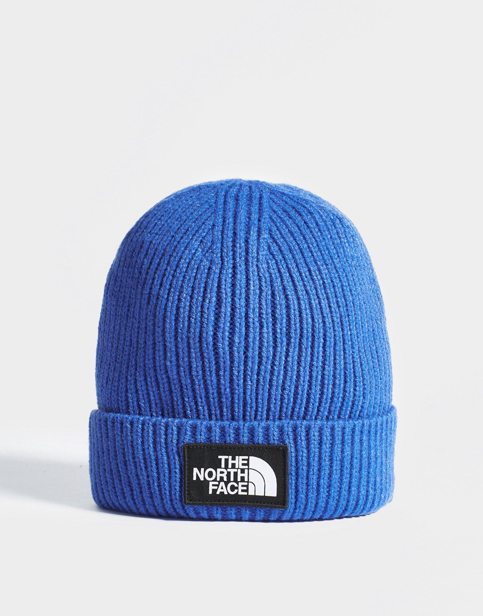 Жіночі зимові шапки THE NORTH FACE КЕПКА TNF LOGO BOX CUF BNE WINTER CAP NF0A3FJXCZ61 Блакитний