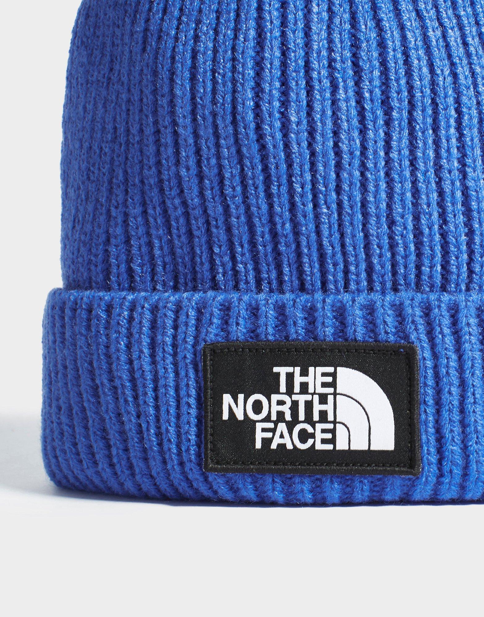 Жіночі зимові шапки THE NORTH FACE КЕПКА TNF LOGO BOX CUF BNE WINTER CAP NF0A3FJXCZ61 Блакитний