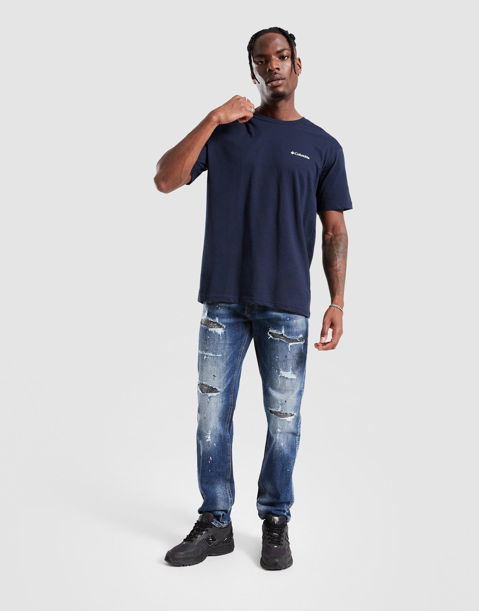 Мъжка тениска COLUMBIA ТЕНИСКА NORTH CASCADES SHORT SLEEVE TEE 1834041-469 Тъмносин