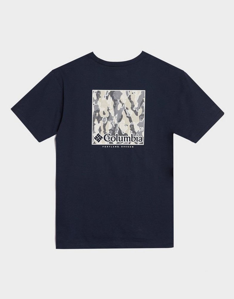 Чоловічі футболки COLUMBIA ФУТБОЛКА NORTH CASCADES SHORT SLEEVE TEE 1834041-469 Темно-синій