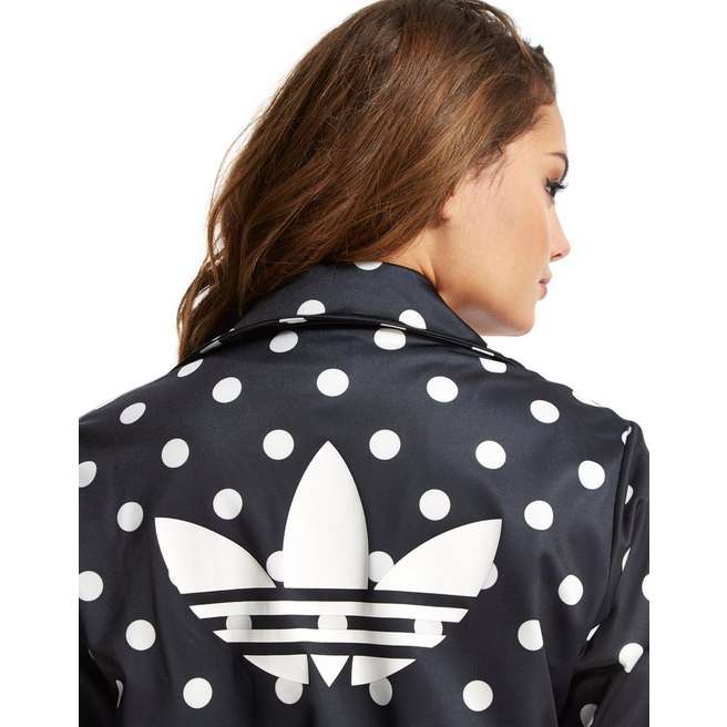 black and white polka dot adidas jacket