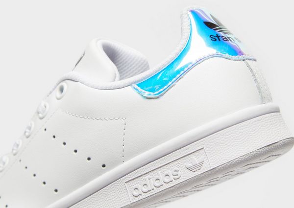 adidas originals junior stan smith trainers in iridescent white adidas originals junior stan smith trainers in iridescent white