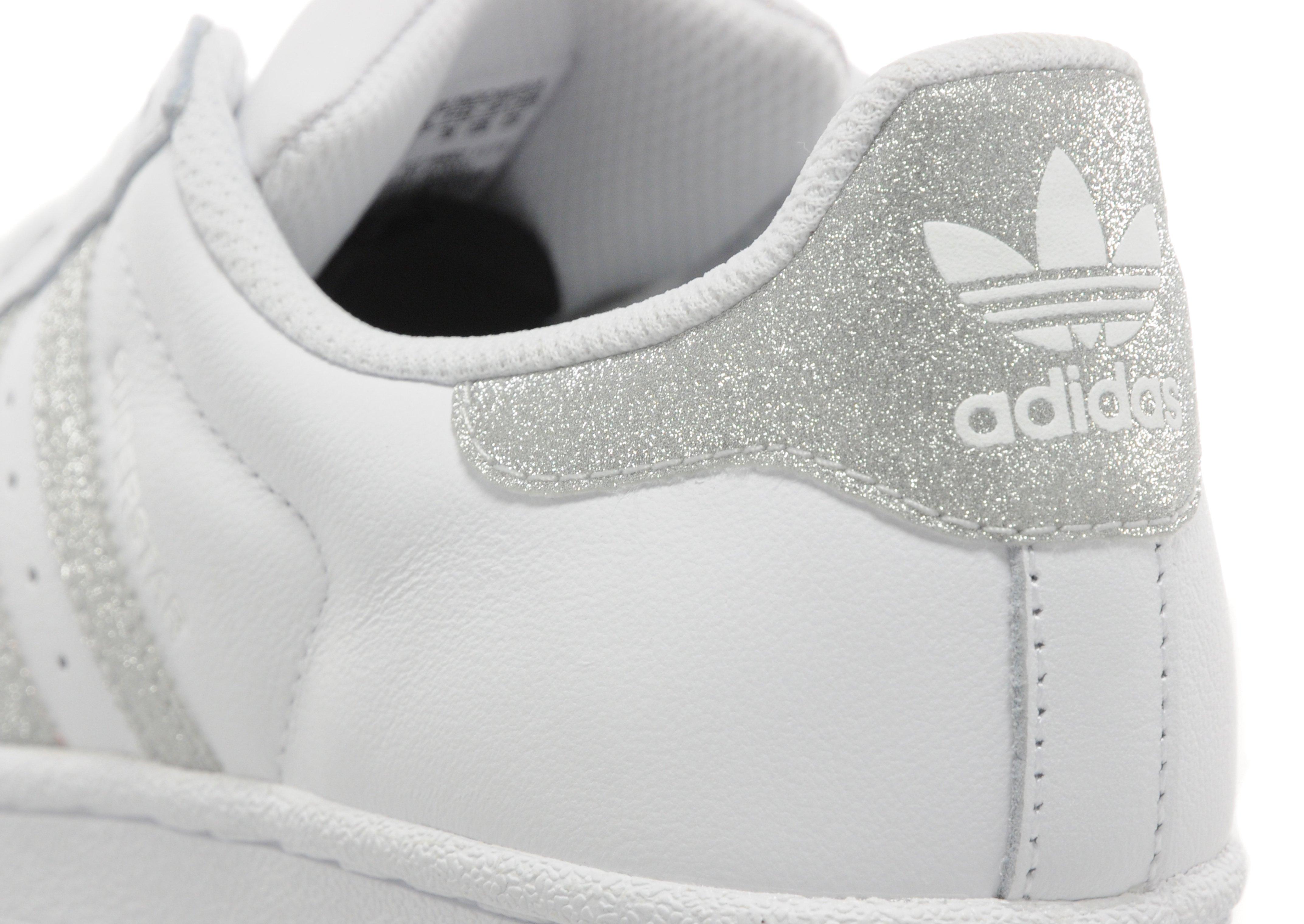 adidas superstar glitter silver
