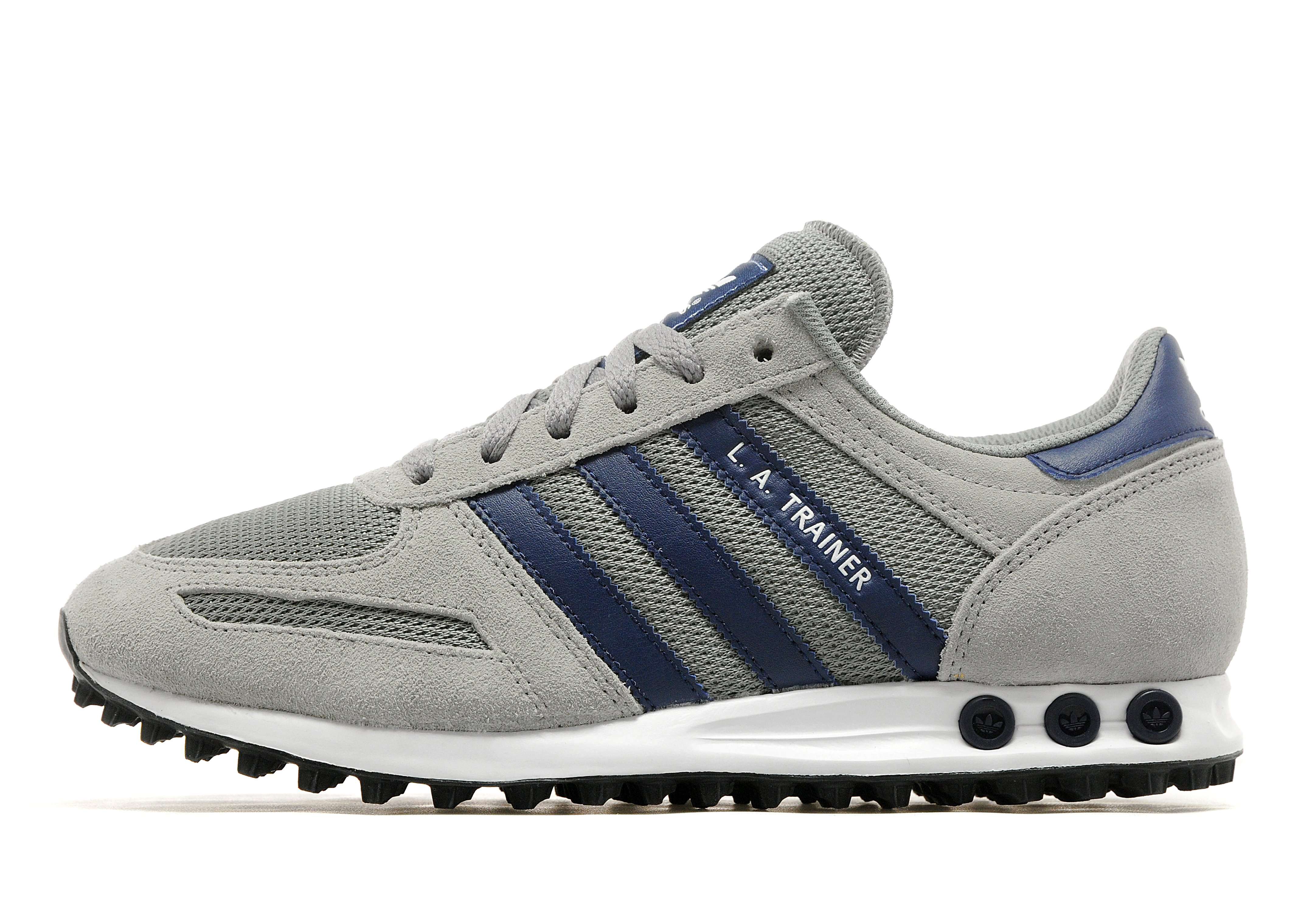 Adidas La Trainer Grey And Blue Adidas La Trainer Grey And Blue