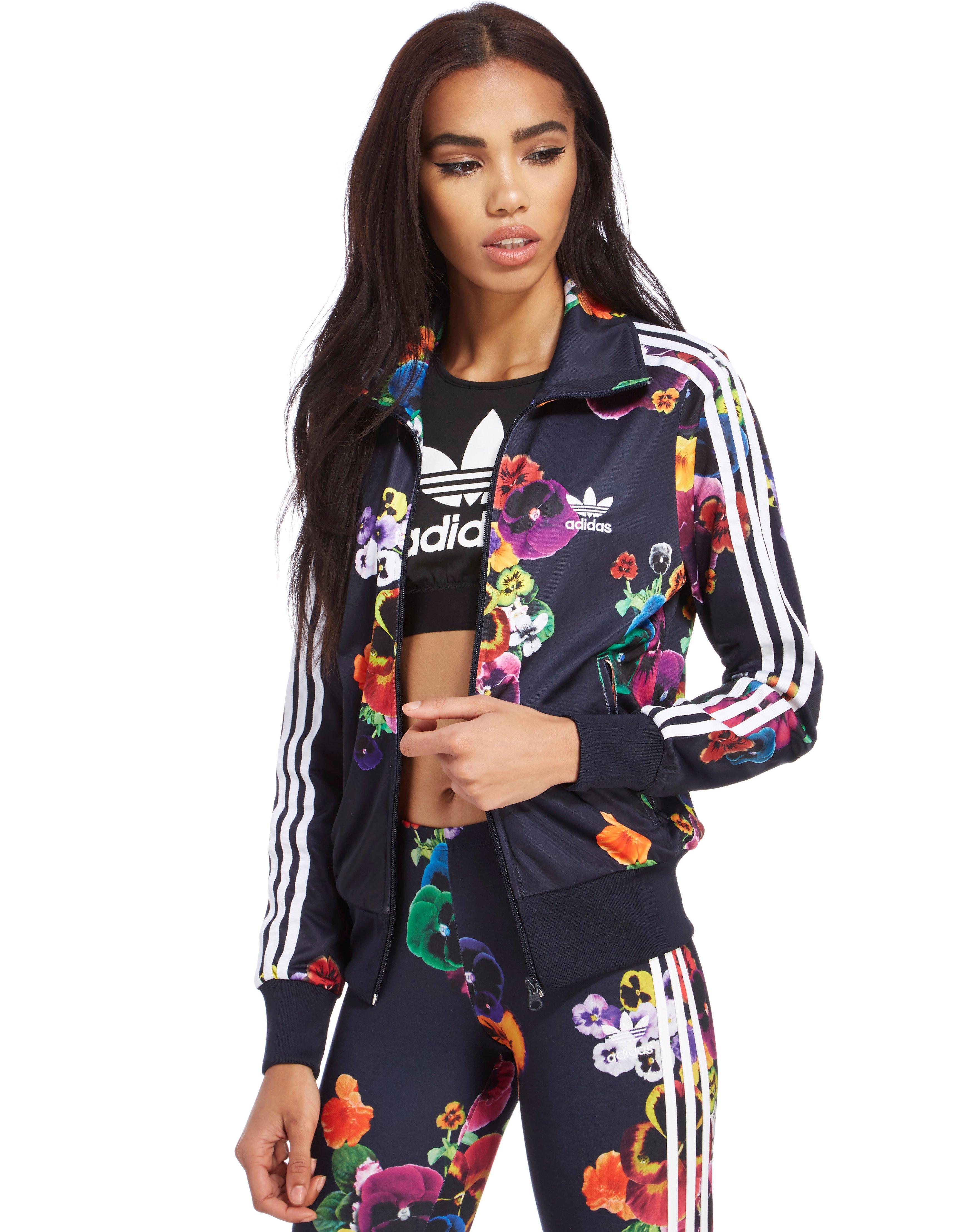 adidas firebird floral tracksuit