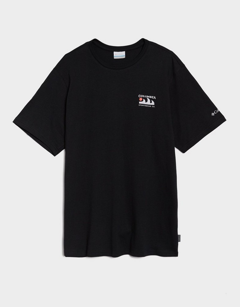 Pánske tričko COLUMBIA TRIČKO EXPLORERS CANYON BACK SS TEE 2036451-004 Čierna