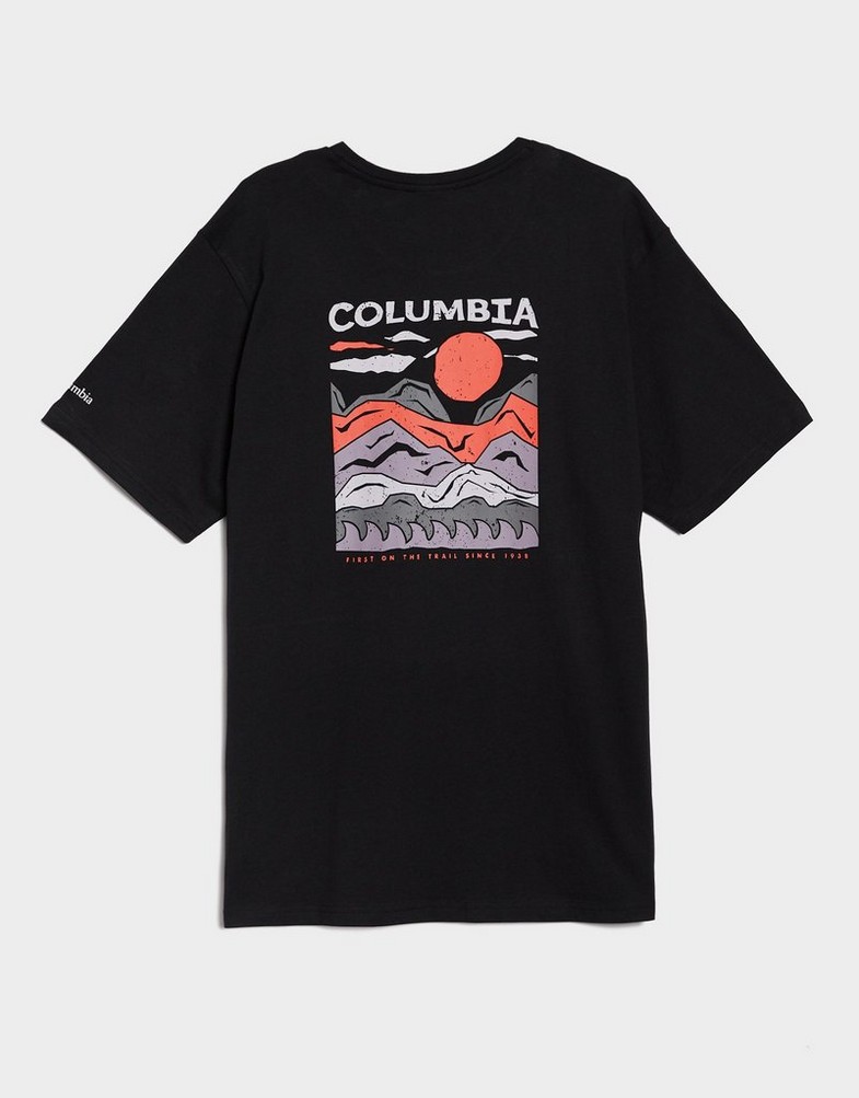 Pánske tričko COLUMBIA TRIČKO EXPLORERS CANYON BACK SS TEE 2036451-004 Čierna