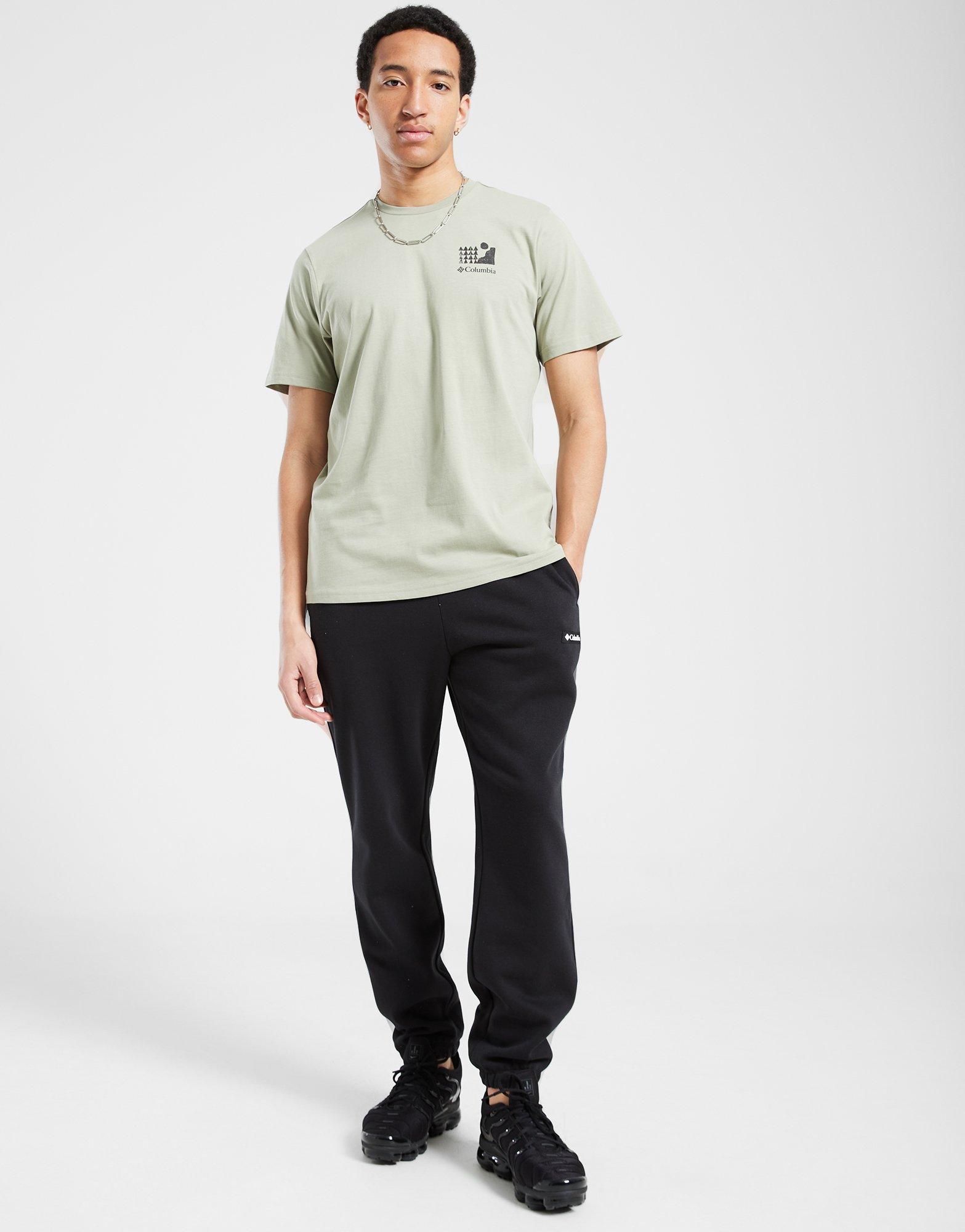 Koszulka, t-shirt męski COLUMBIA T-SHIRT EXPLORERS CANYON™ BACK SS TEE 2036451348 Czarny