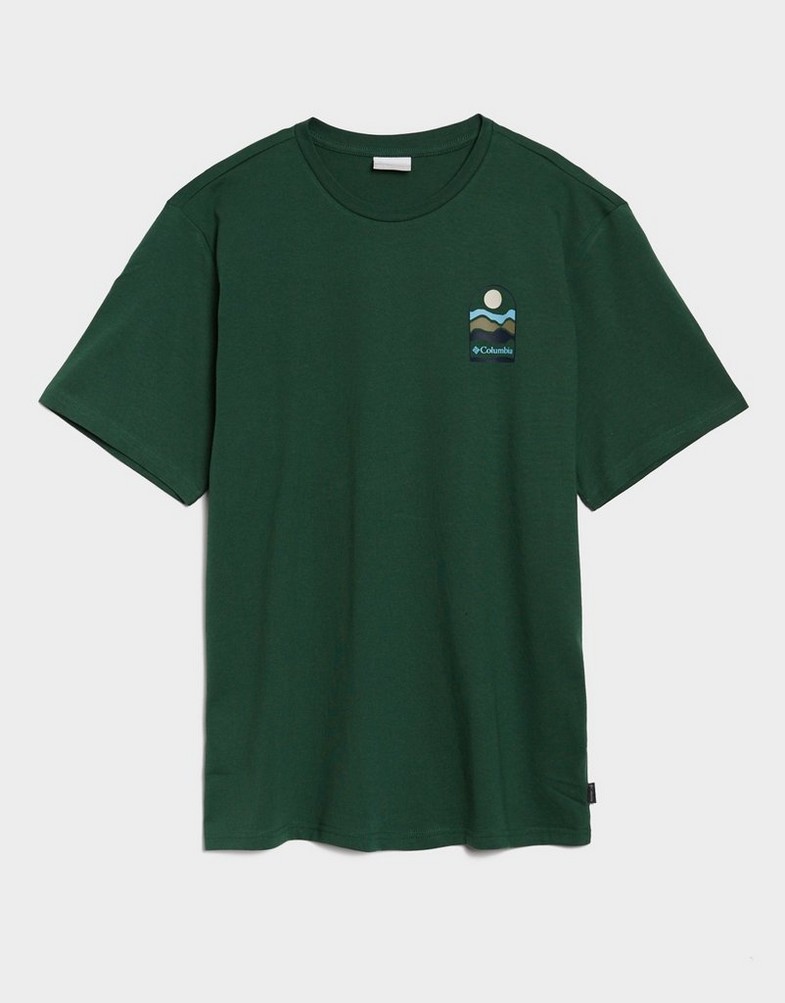 Muški T-shirt COLUMBIA T-SHIRT EXPLORERS CANYON BACK SS TEE 2036451-375 zelena