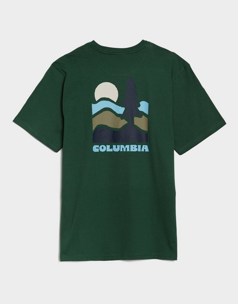 Muški T-shirt COLUMBIA T-SHIRT EXPLORERS CANYON BACK SS TEE 2036451-375 zelena