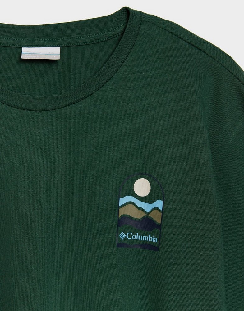 Muški T-shirt COLUMBIA T-SHIRT EXPLORERS CANYON BACK SS TEE 2036451-375 zelena