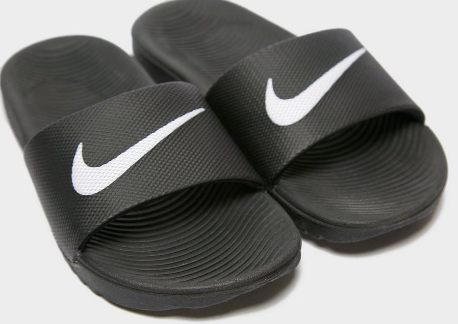 Detské pantofle a žabky NIKE KAWA SLIDES  819352-001 Černá