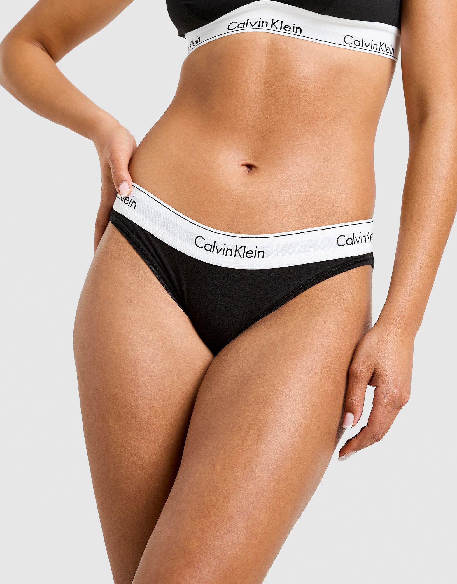 Costum de baie pentru femei CALVIN KLEIN MODERN BIKINI BRIEFS 0000F3787E001 Alb