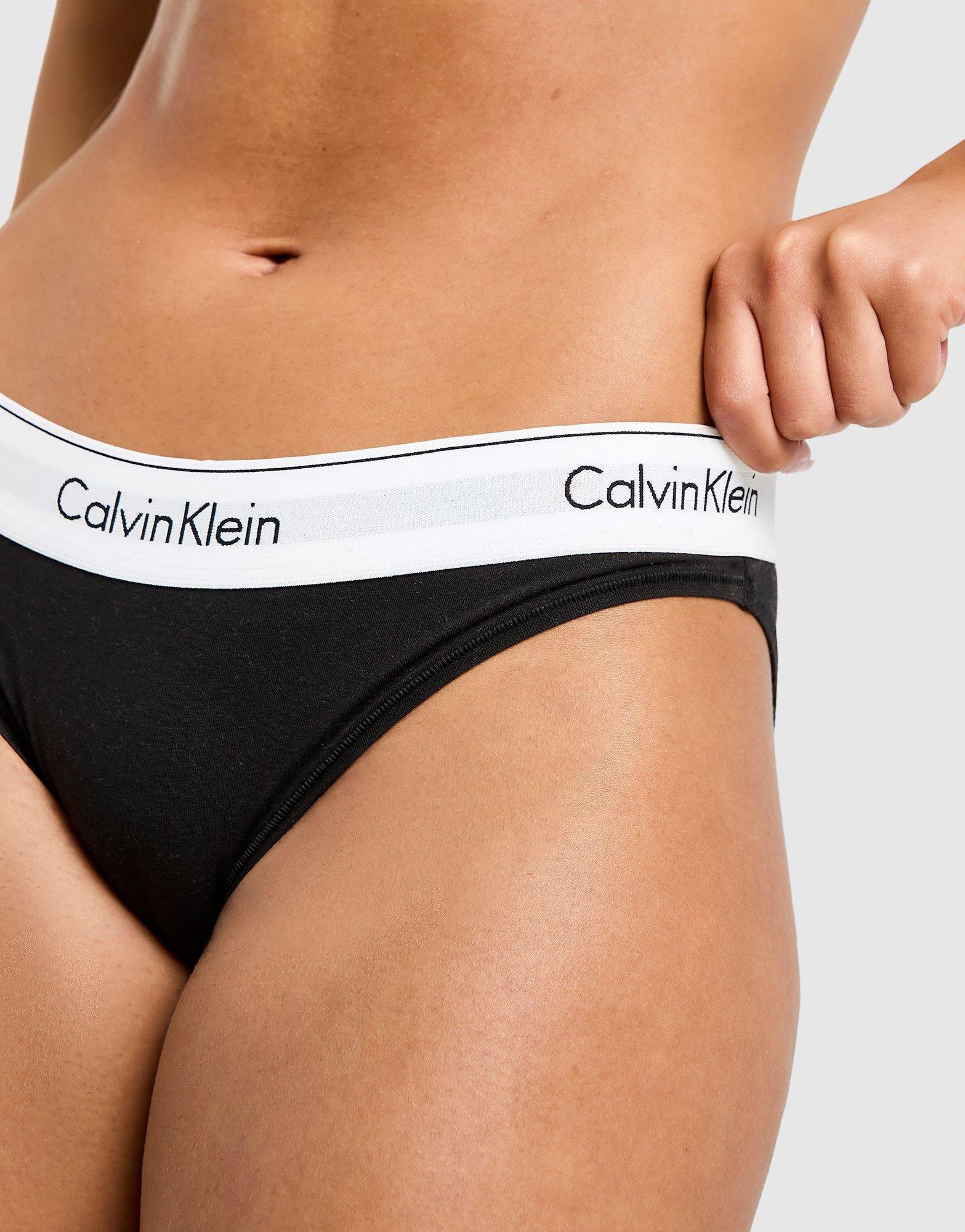 Costum de baie pentru femei CALVIN KLEIN MODERN BIKINI BRIEFS 0000F3787E001 Alb