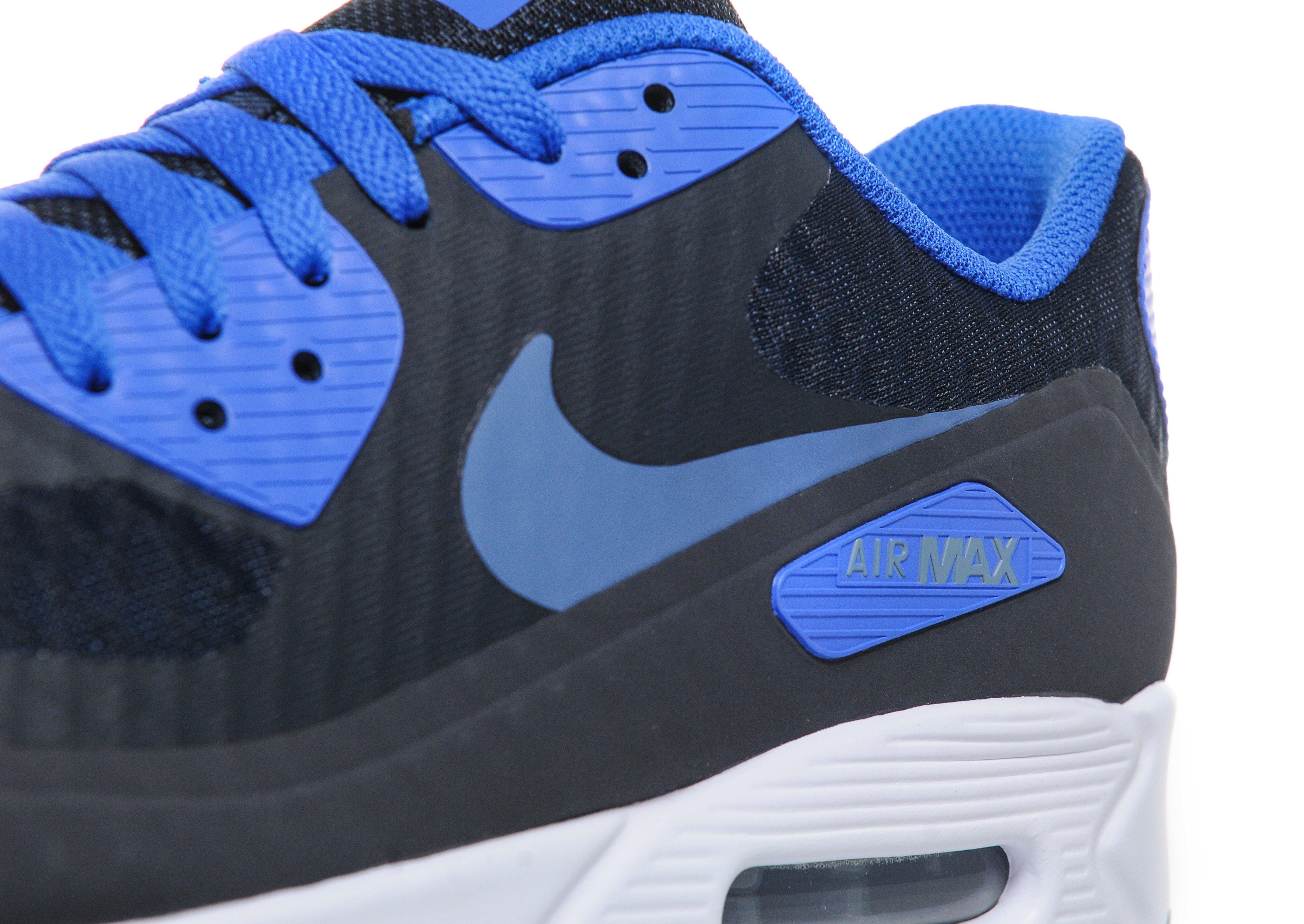 nike air max 90 black and blue