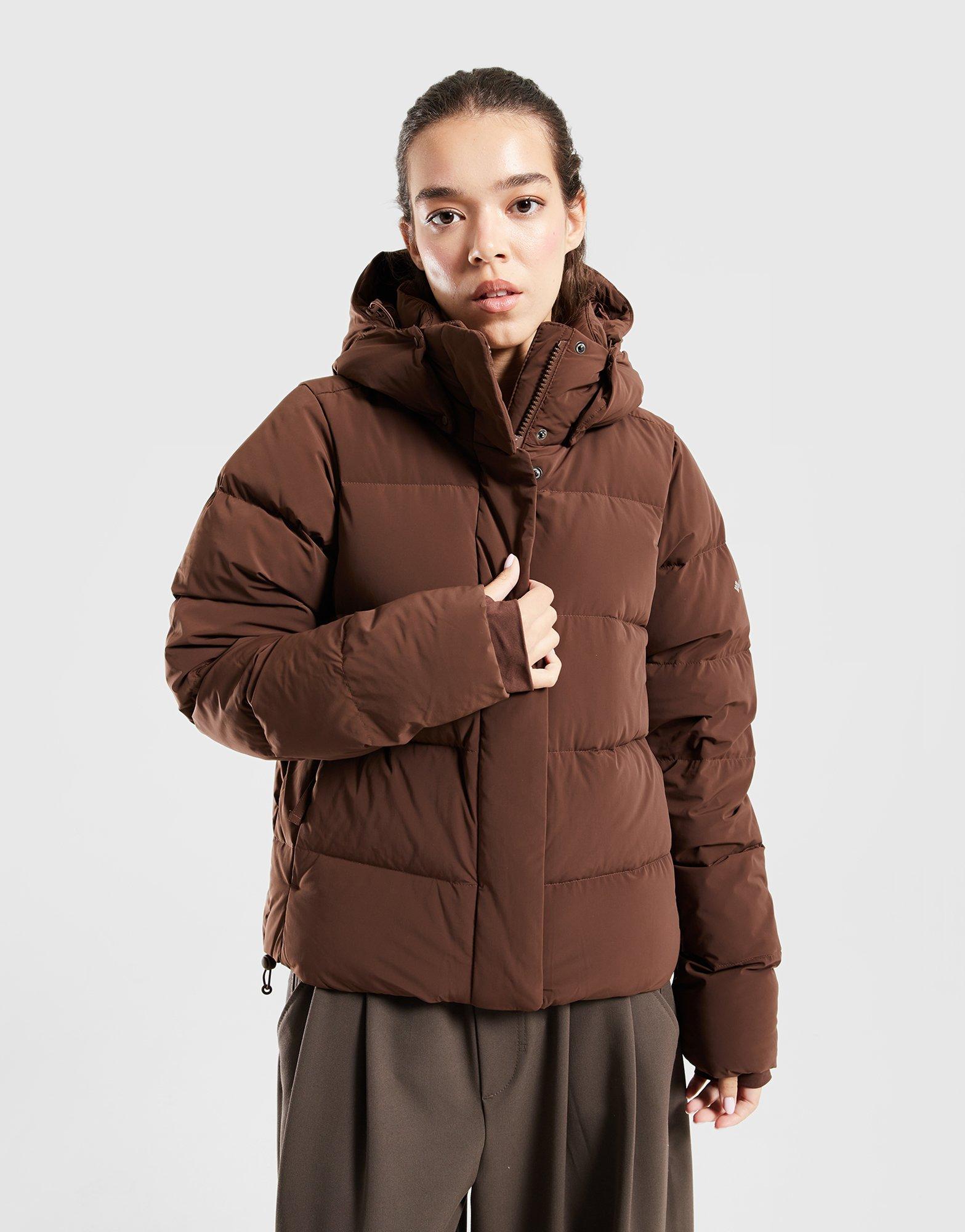 COLUMBIA KURTKA ZIMOWA AMAZE PUFF HOODED JACKET 2133714256 Brązowy