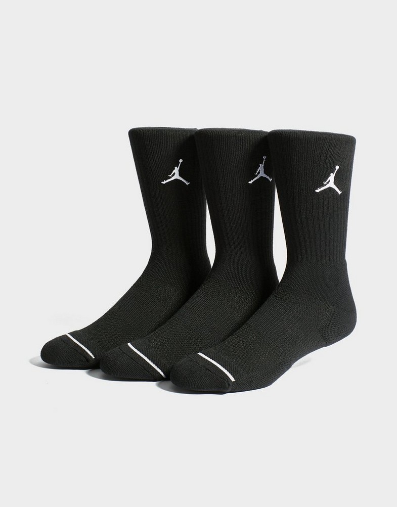 Dámske ponožky JORDAN PONOŽKY 3 PACK CREW SOCKS CREW SOCKS (3 PACK) SX5545-013 Čierna