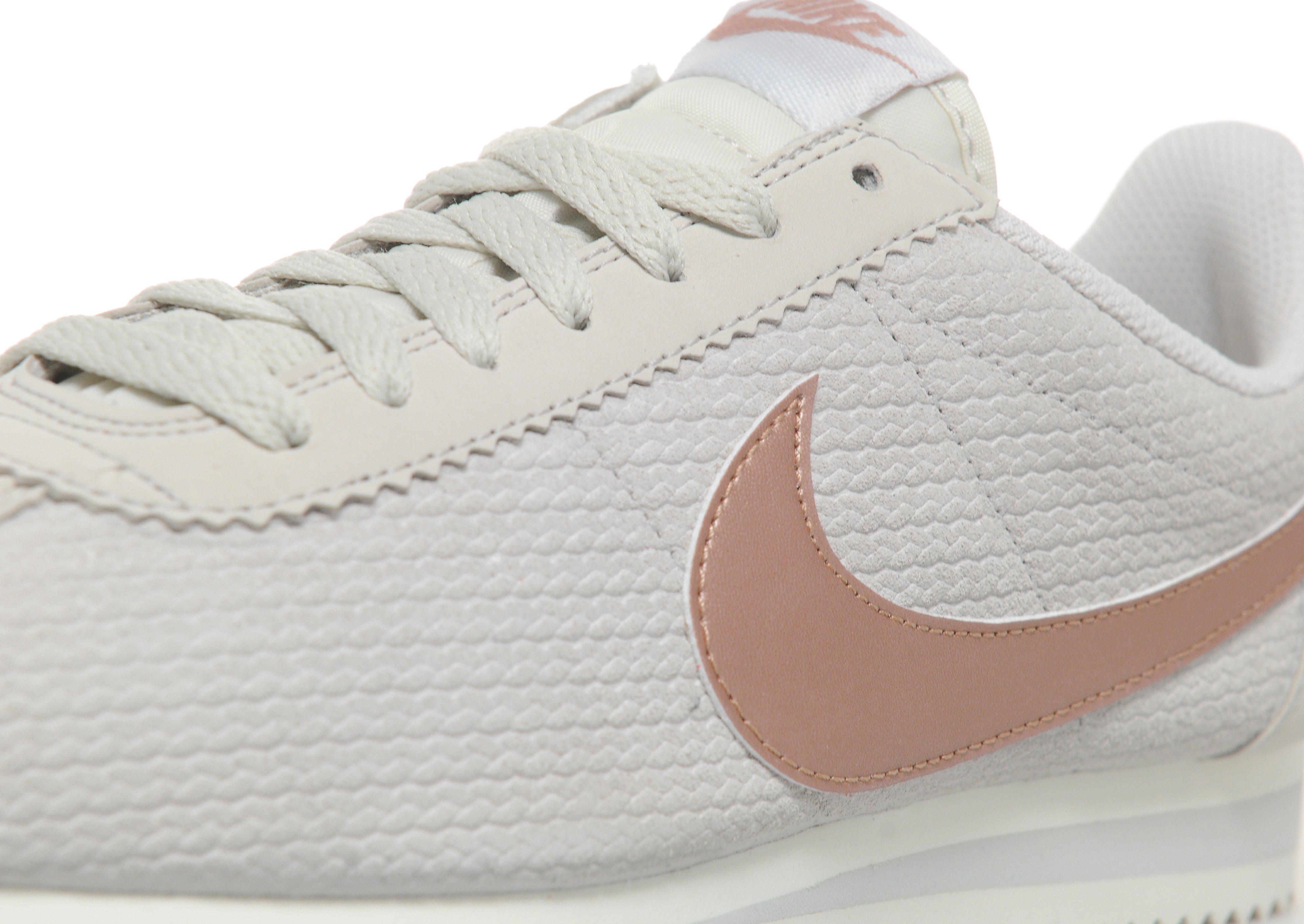 nike cortez white and rose gold