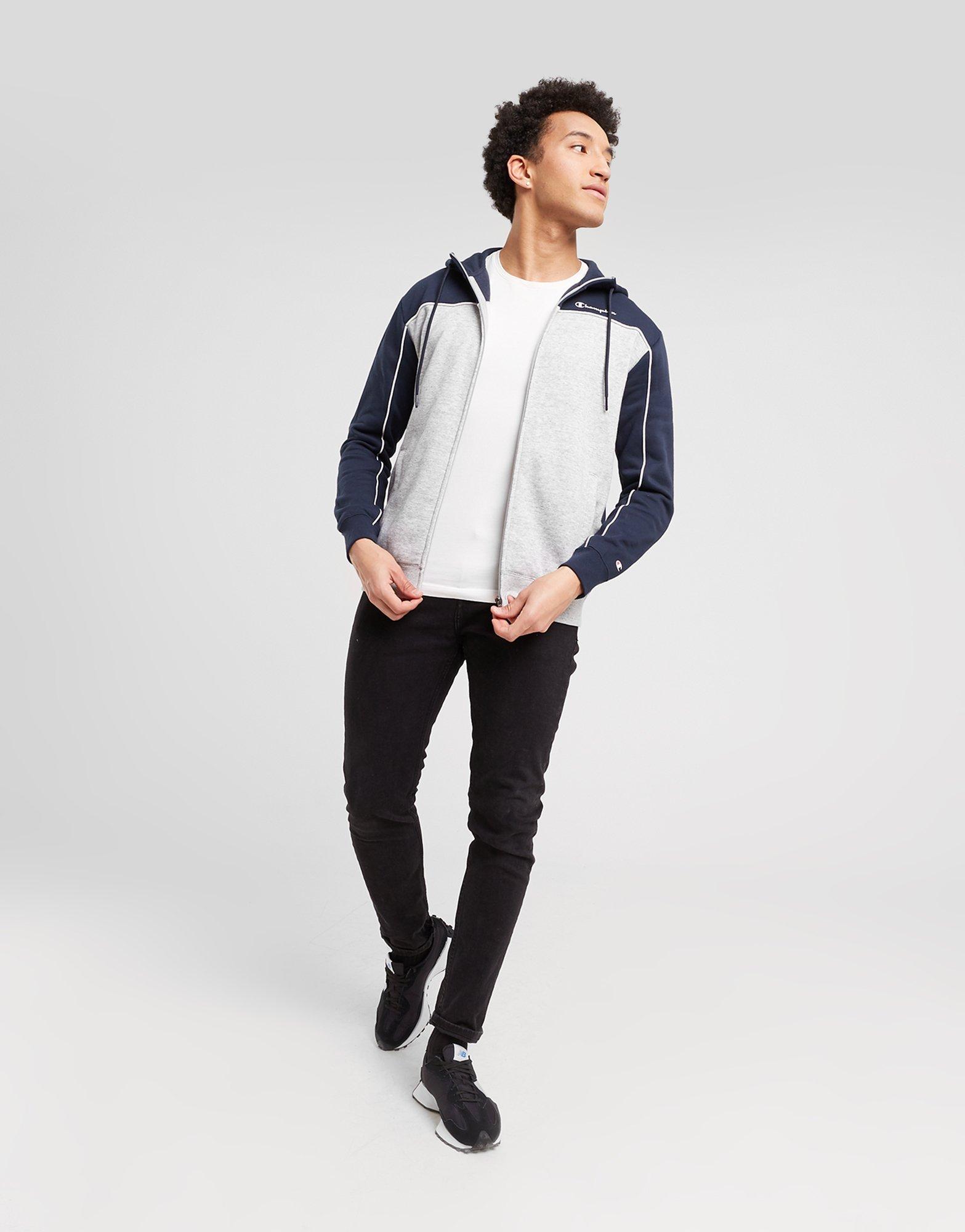 Мъжка блуза CHAMPION СУИТЧЪР СЪС ЗАКОПЧАВАНЕ   С КАЧУЛКА FULL ZIP 217851BS501 Черен