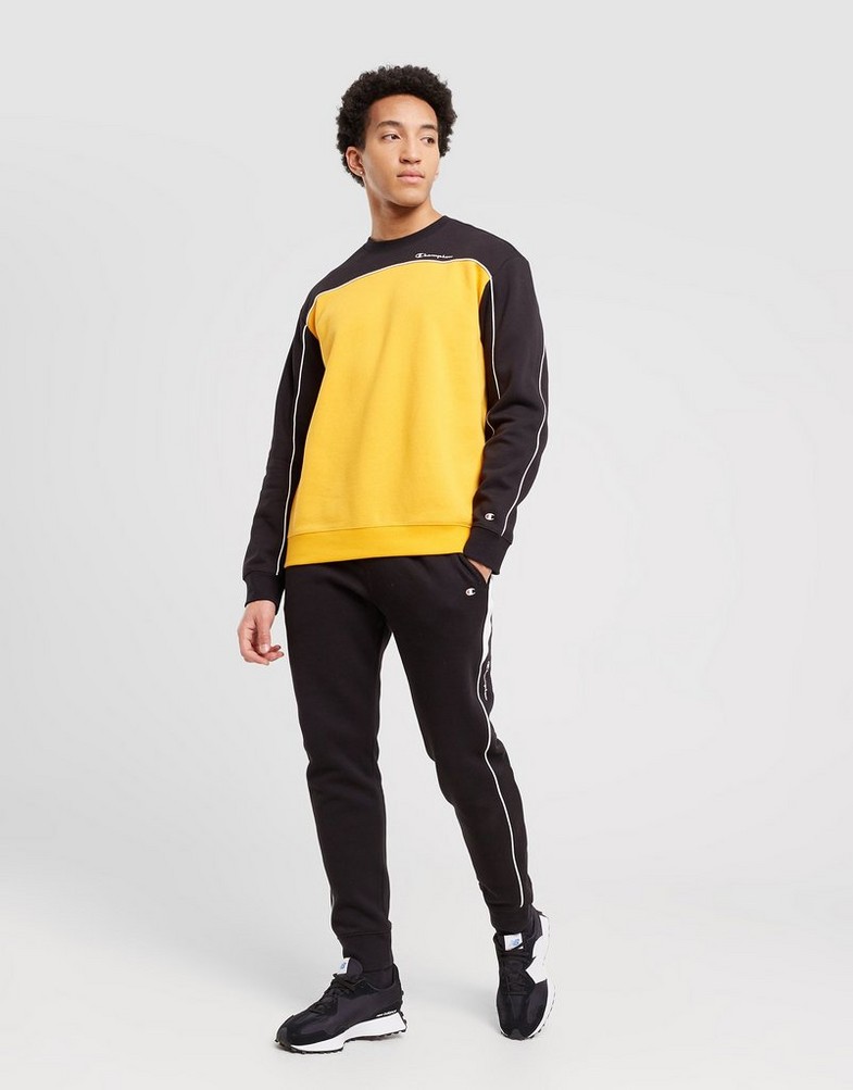 Bluza męska CHAMPION BLUZA CREWNECK SWEATSHIRT 217852KK001 Musztardowy