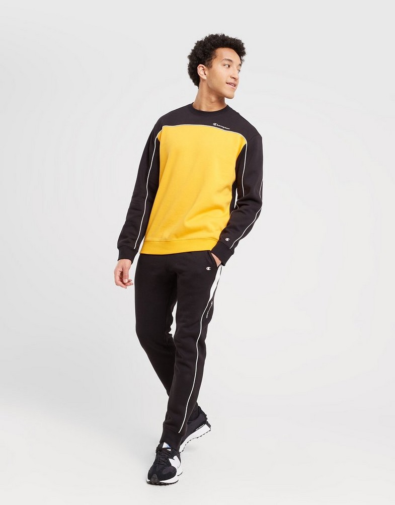 Bluza męska CHAMPION BLUZA CREWNECK SWEATSHIRT 217852KK001 Musztardowy
