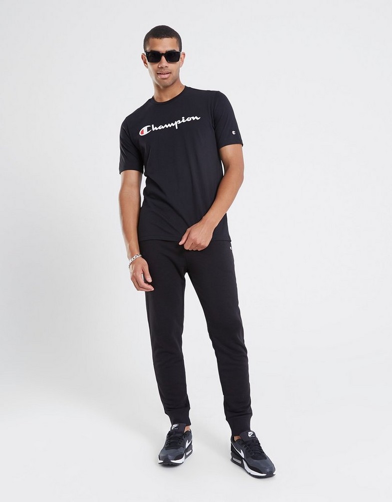 CHAMPION SPODNIE RIB CUFF PANTS 218061KK001 Czarny