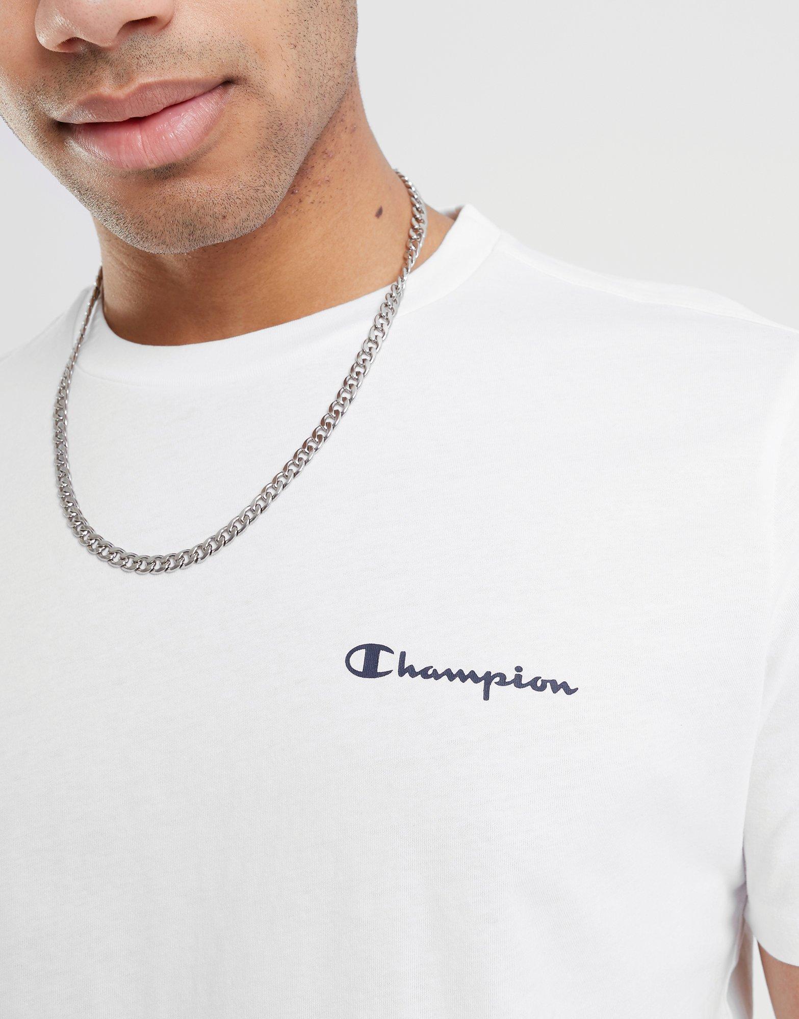 Мъжка тениска CHAMPION ТЕНИСКА CREWNECK ТЕНИСКА 218281WW001 Бял
