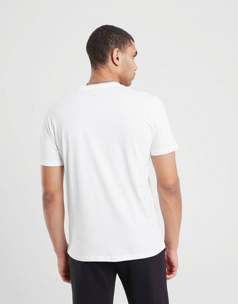 Koszulka, t-shirt męski CHAMPION T-SHIRT CREWNECK T-SHIRT 218281WW001 Biały