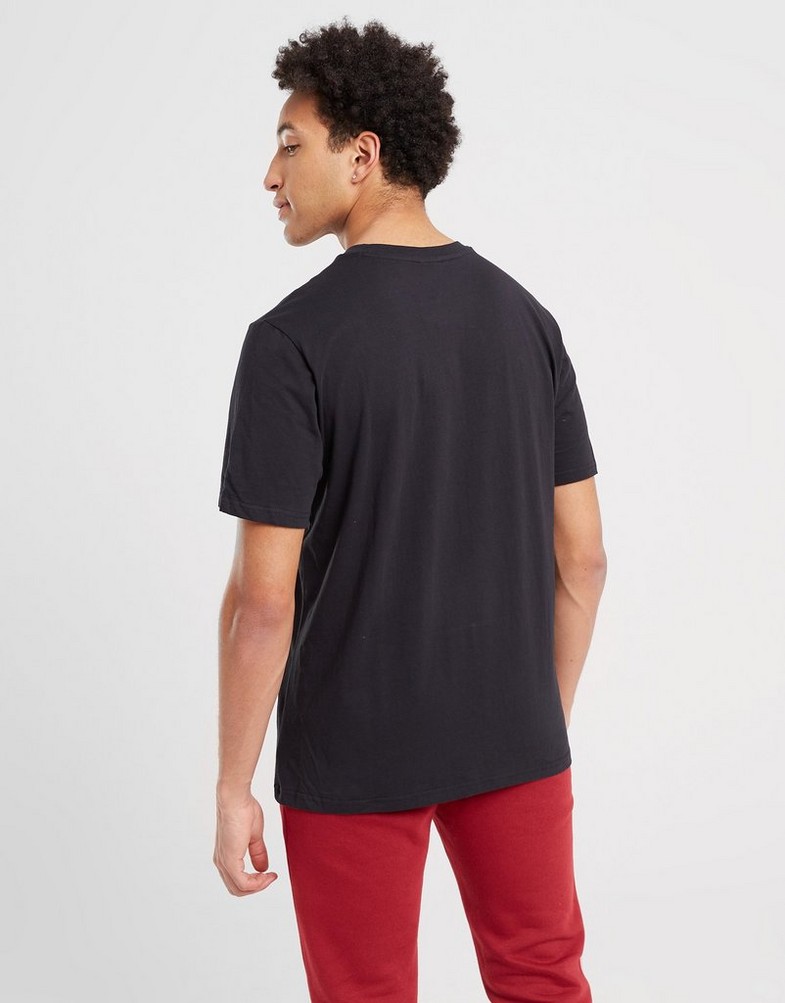 Koszulka, t-shirt męski CHAMPION T-SHIRT CREWNECK T-SHIRT 218292KK001 Czarny