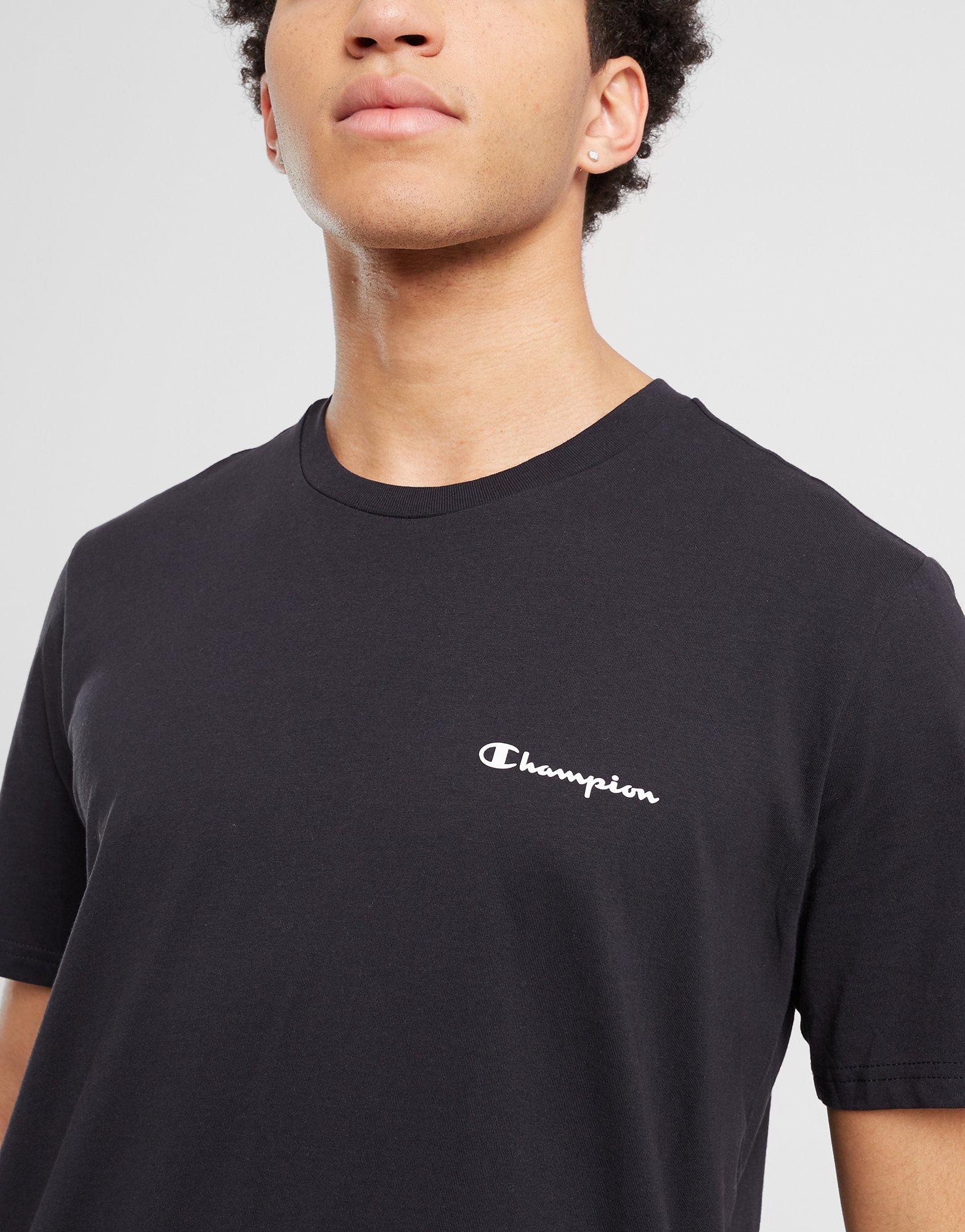 Vyriški marškiniai CHAMPION MARŠKINĖLIAI CREWNECK MARŠKINĖLIAI 218292KK001 Juoda