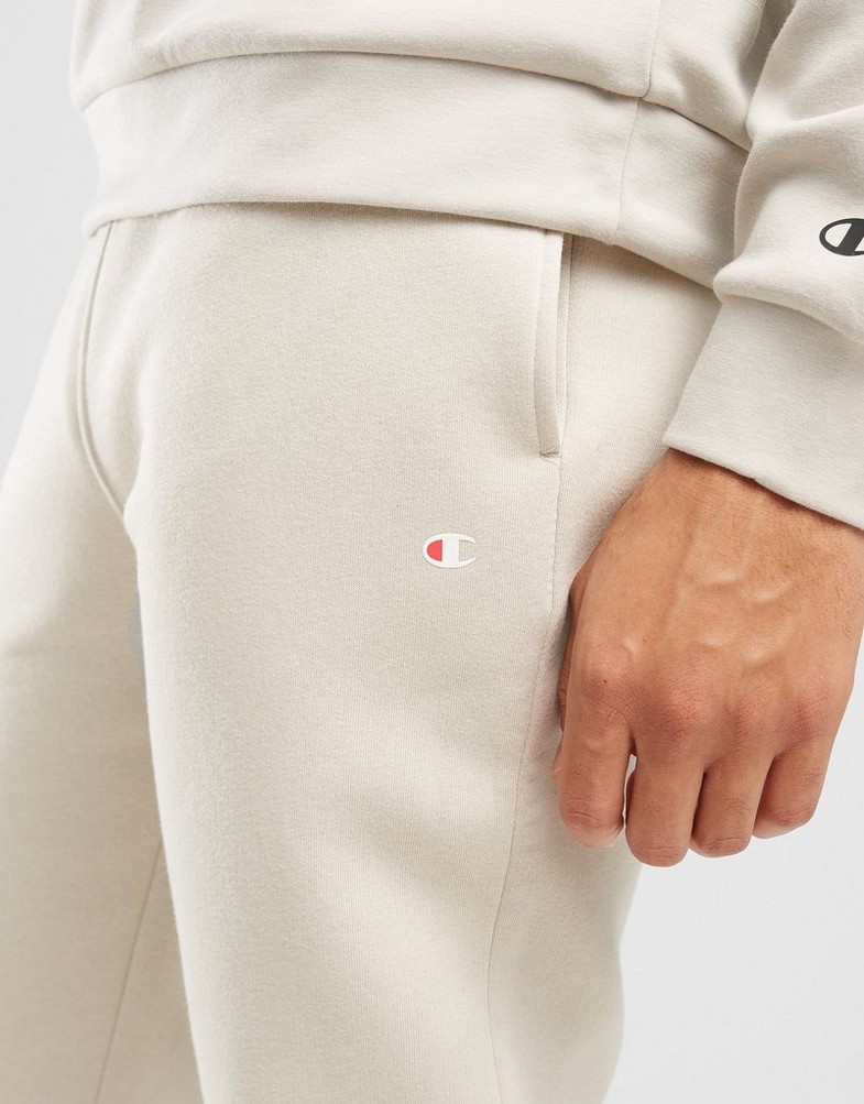 CHAMPION SPODNIE RIB CUFF PANTS 218341ES057 Beżowy