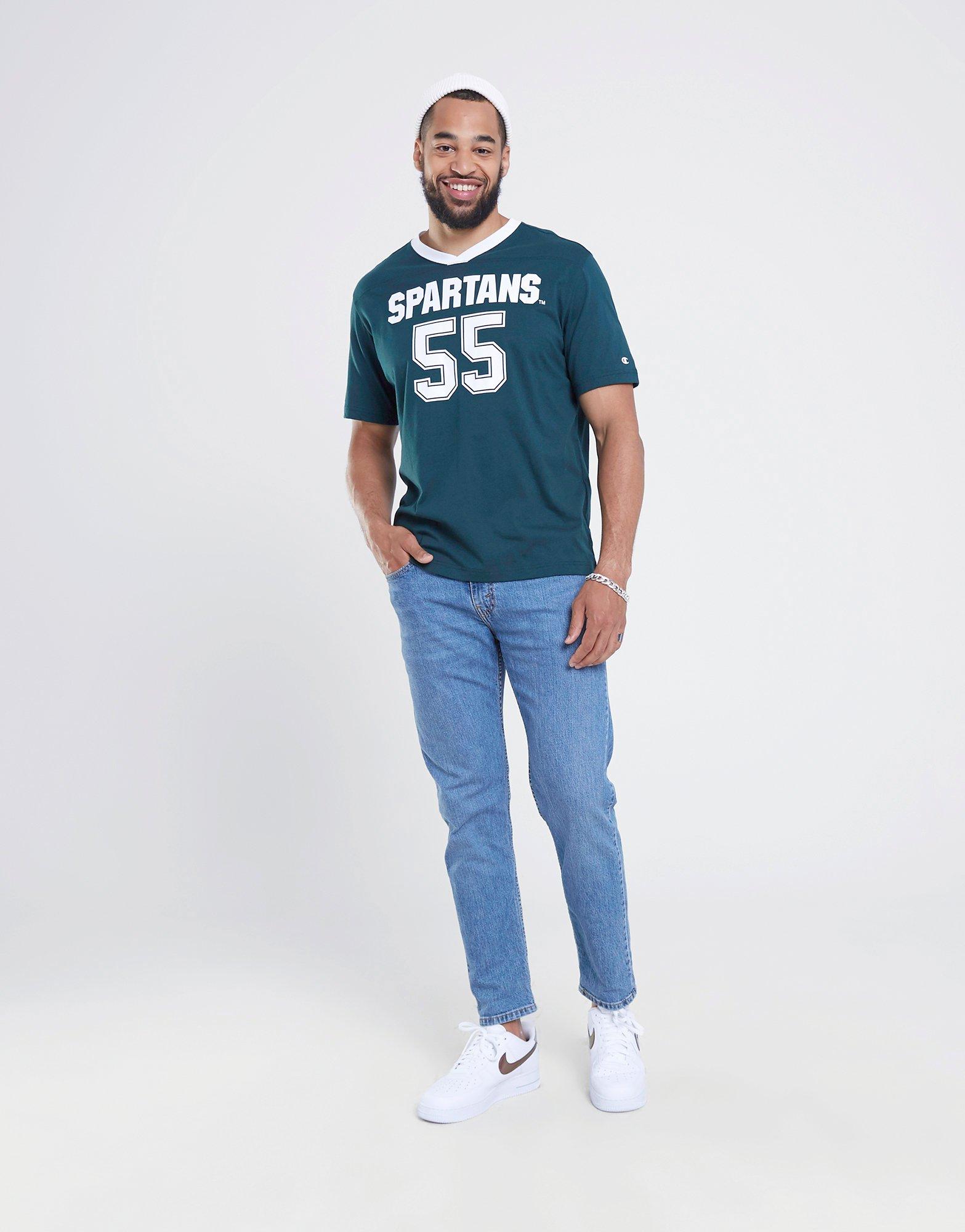 Pánske tričko CHAMPION TRIČKO V-NECK TRIČKO 218573GS528 Zelená