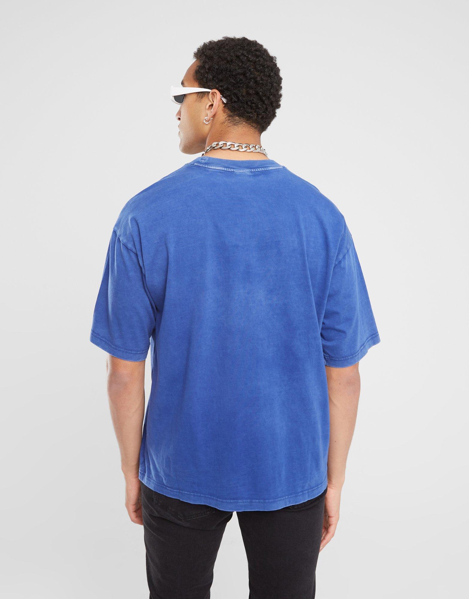 Férfi póló CHAMPION PÓLÓ CREWNECK PÓLÓ 218605BS559 Sötétkék