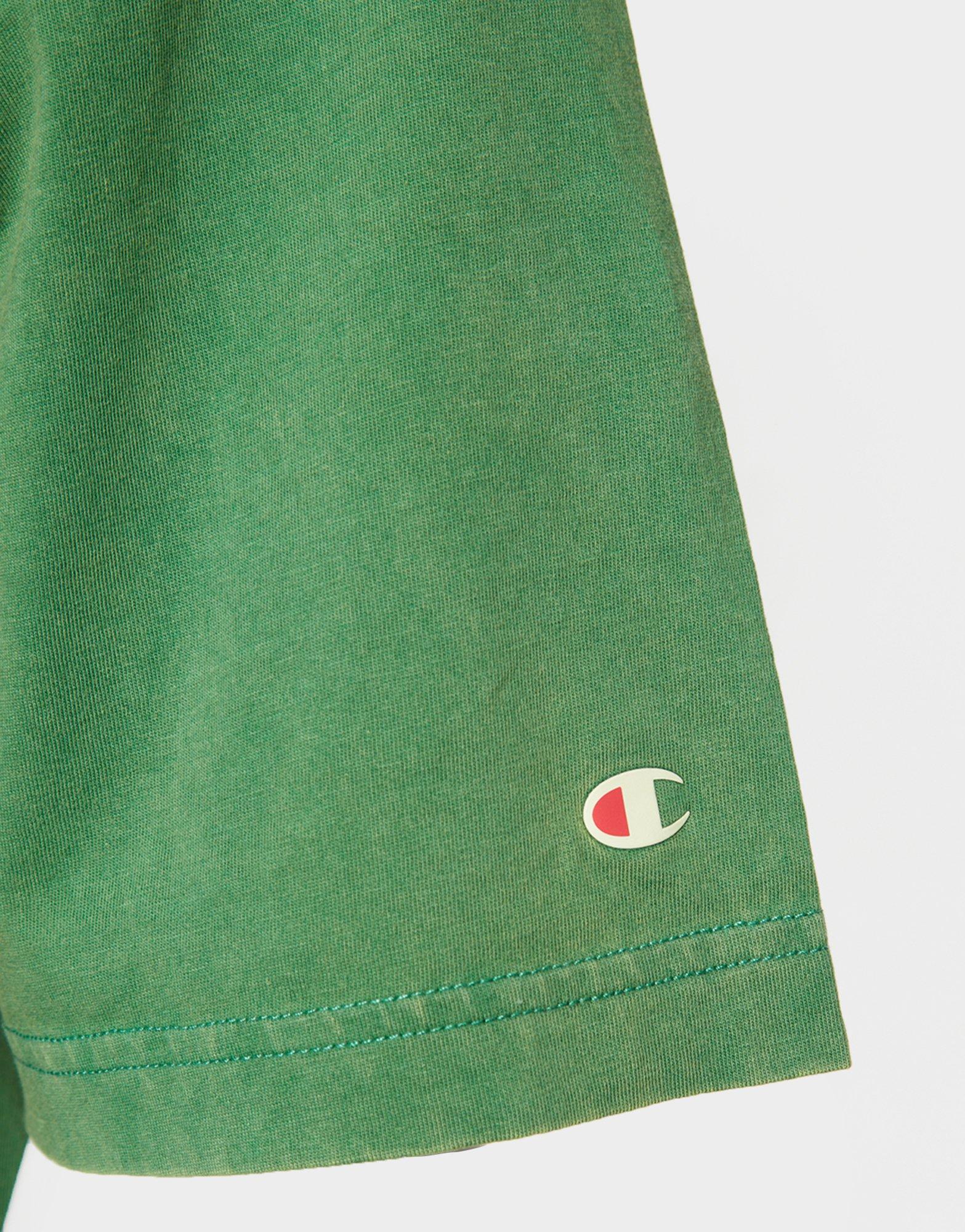 Tricou pentru bărbați CHAMPION TRICOU CREWNECK TRICOU 218605GS011 Verde