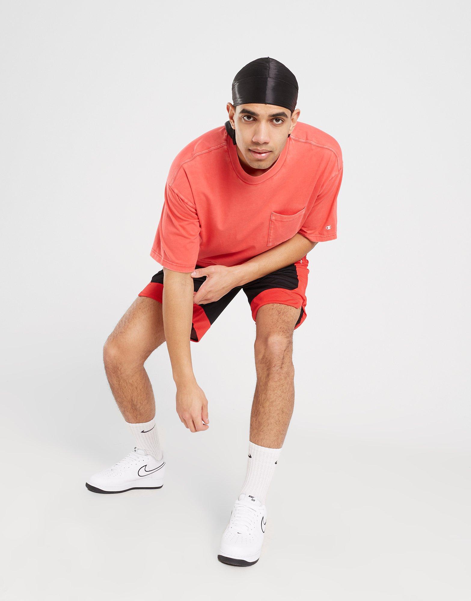 Vyriški marškiniai CHAMPION MARŠKINĖLIAI CREWNECK MARŠKINĖLIAI 218605RS005 Raudona