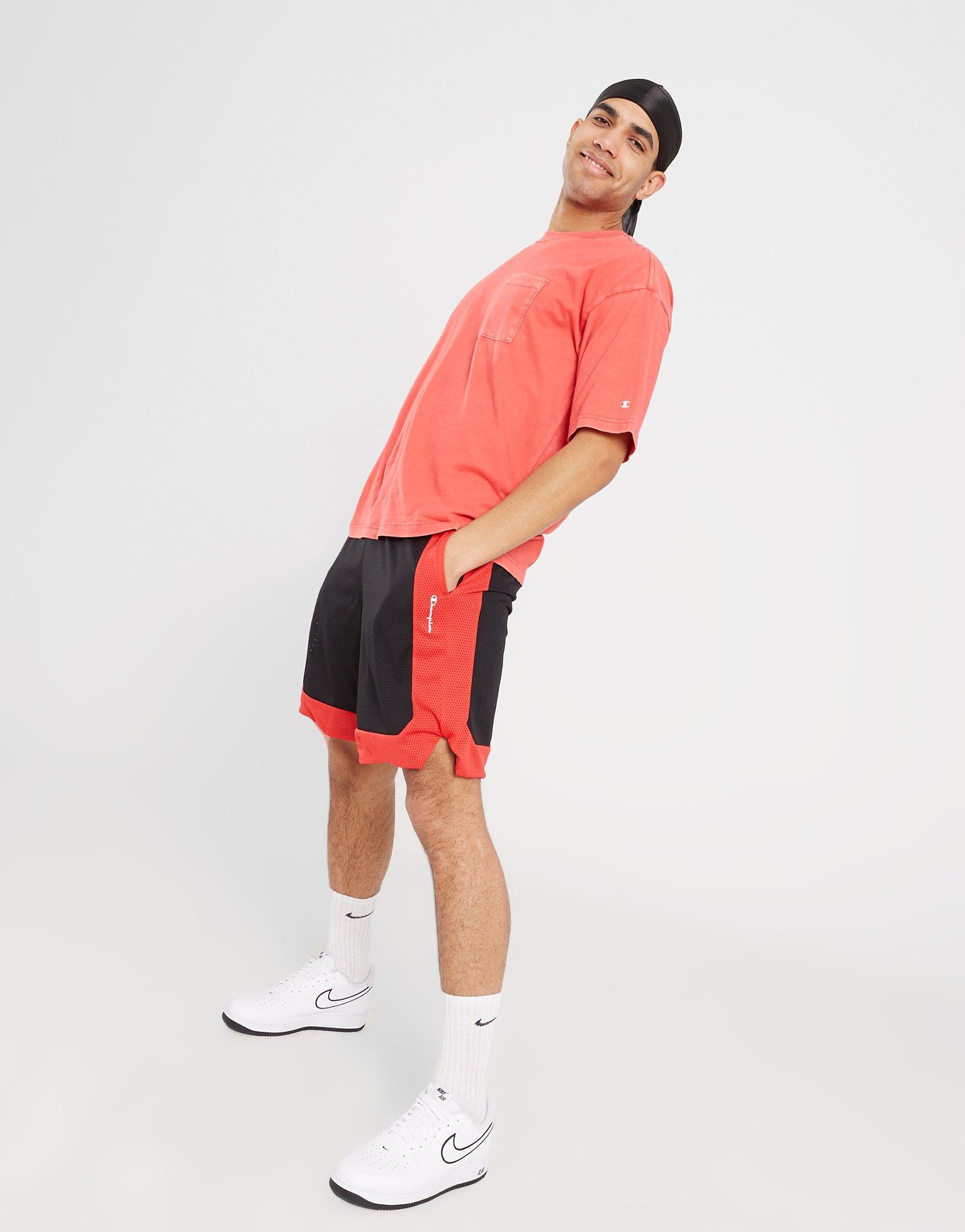 Vyriški marškiniai CHAMPION MARŠKINĖLIAI CREWNECK MARŠKINĖLIAI 218605RS005 Raudona