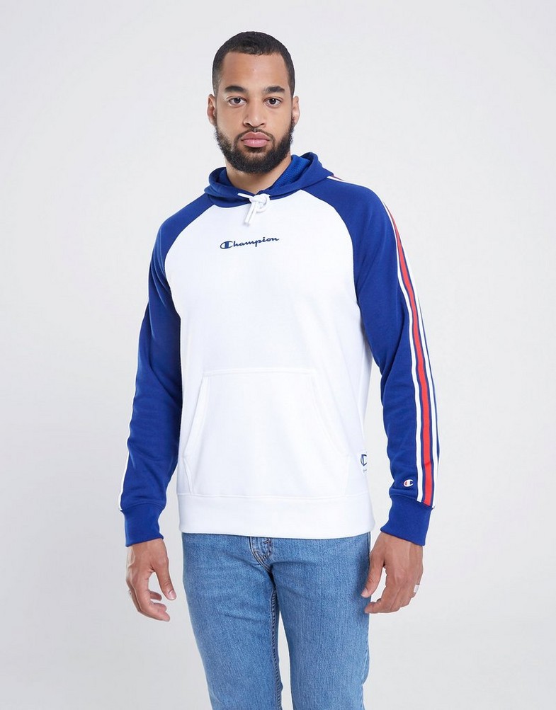 Bluza męska CHAMPION BLUZA Z KAPTUREM HOODED SWEATSHIRT 218765WW001 Biały