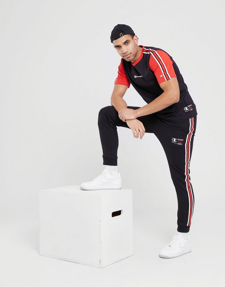 CHAMPION SPODNIE RIB CUFF PANTS 218767KK001 Czarny